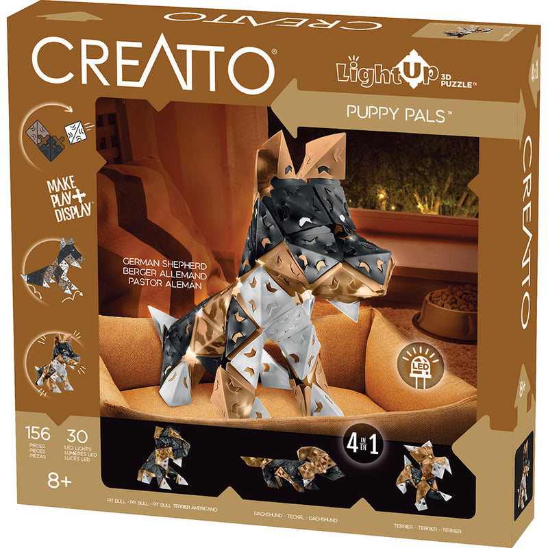 Creatto: Puppy Pals Light-Up 3D Puzzles Thames & Kosmos   