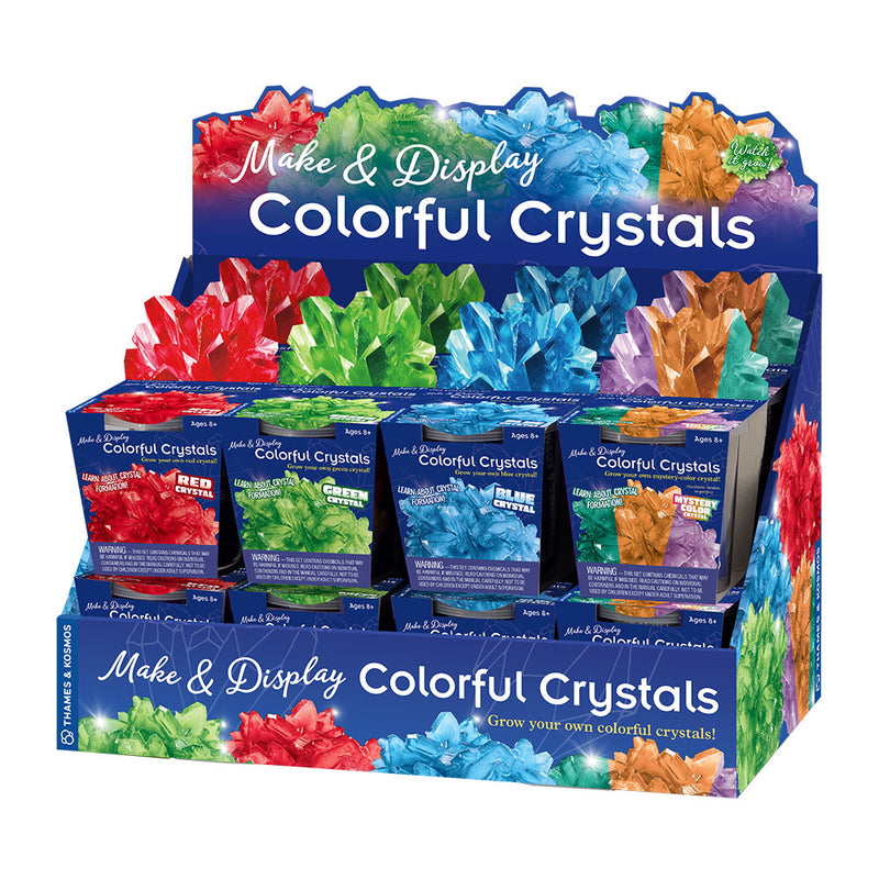 Make & Display: Colorful Crystals 16-Piece Gift Set STEM Thames & Kosmos   