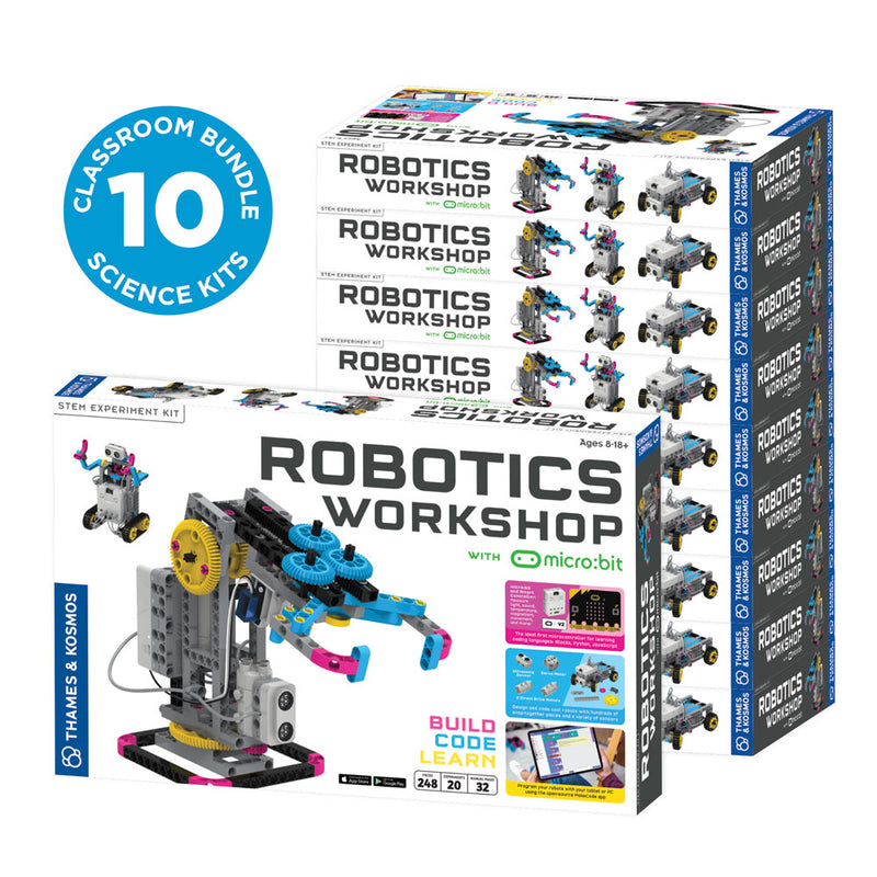 Robotics Workshop with Micro:Bit - Classroom Bundle 10-Pack STEM Thames & Kosmos   