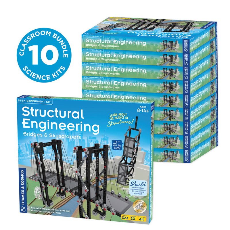 Structural Engineering: Bridges & Skyscrapers - Classroom Bundle 10-Pack STEM Thames & Kosmos   