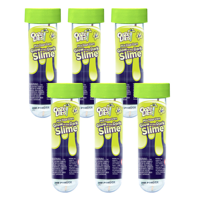 Ooze Labs 5: Glow-in-the-Dark Slime | Bundle of Six STEM Thames & Kosmos   